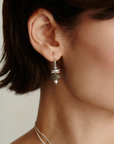 CHAN LUU LISBETH DROP EARRINGS LABRADORITE MIX SILVER