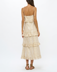 OLIPHANT TIE STRAP RUFFLE MIDI