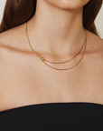 CHAN LUU DOUBLE LAYER NECKLACE W/ CITRINE