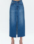 PISTOLA ALICE DENIM MIDI SKIRT