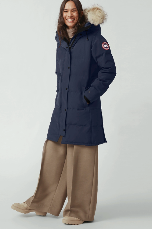 Canada goose shelburne navy xl best sale