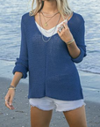 WOODEN SHIPS MAUI V COTTON SWEATER