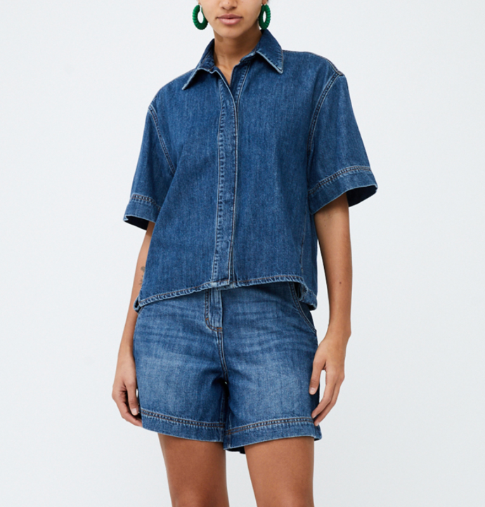 FRENCH CONNECTION FINLEY DENIM S/S SHIRT