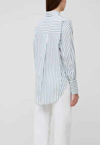 FRENCH CONNECTION RHODES POPLIN DETAIL SHIRT