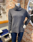 ALASHAN CASHMERE BACK ZIP TURTLENECK