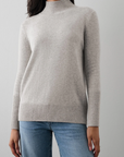 WHITE + WARREN CASHMERE EASY STANDNECK