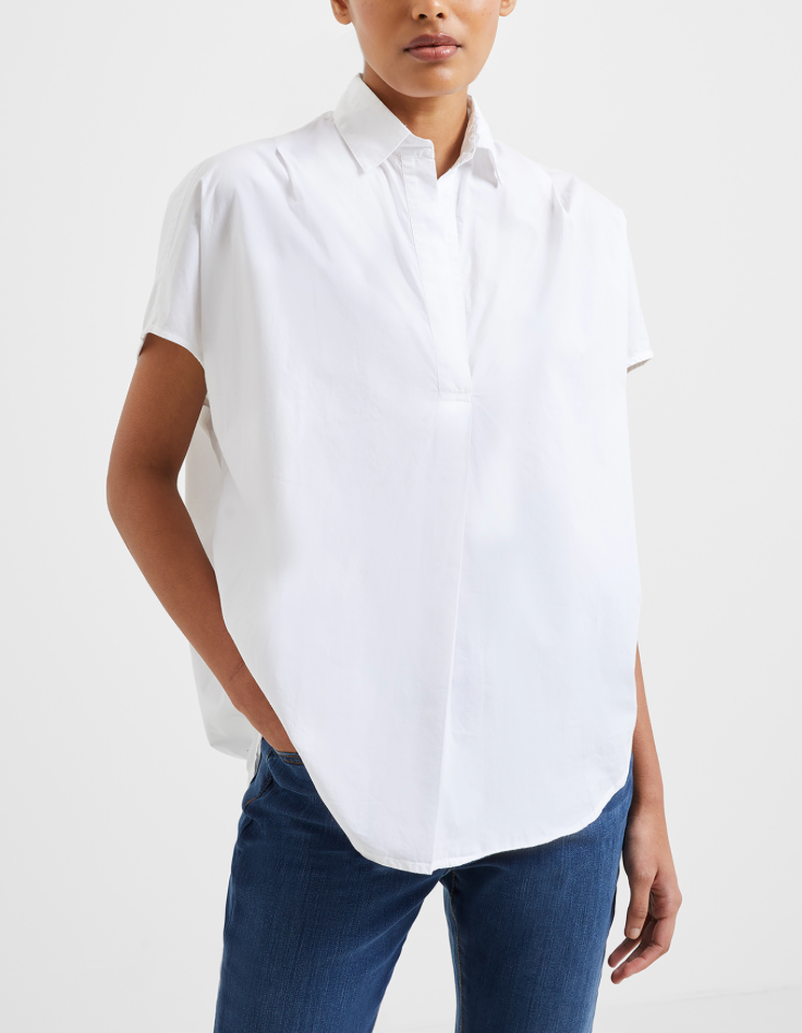 FRENCH CONNECTION POPLIN SHIRTING POPOVER S/S