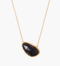 Load image into Gallery viewer, CHAN LUU OVAL ONYX NECKLACE
