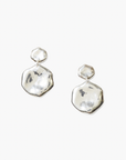 CHAN LUU SILVER COIN DROP EARRINGS