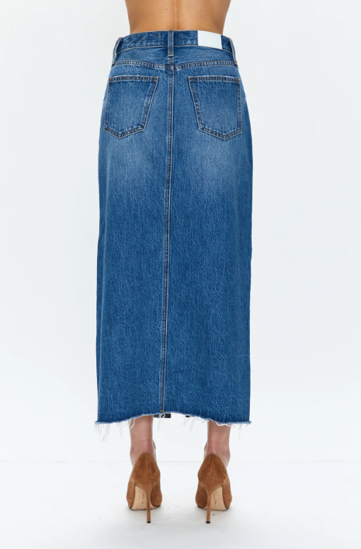 PISTOLA ALICE DENIM MIDI SKIRT