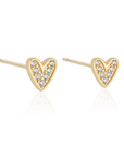 ELLI PARR HEART PAVE STUDS