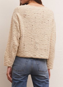 Z SUPPLY ROWE DISTRESSED SWEATER