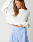 OLIVACEOUS HELEN OVERSIZED SWEATER