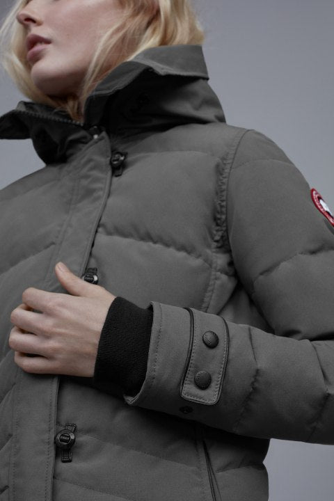 Lorette parka black store label canada goose