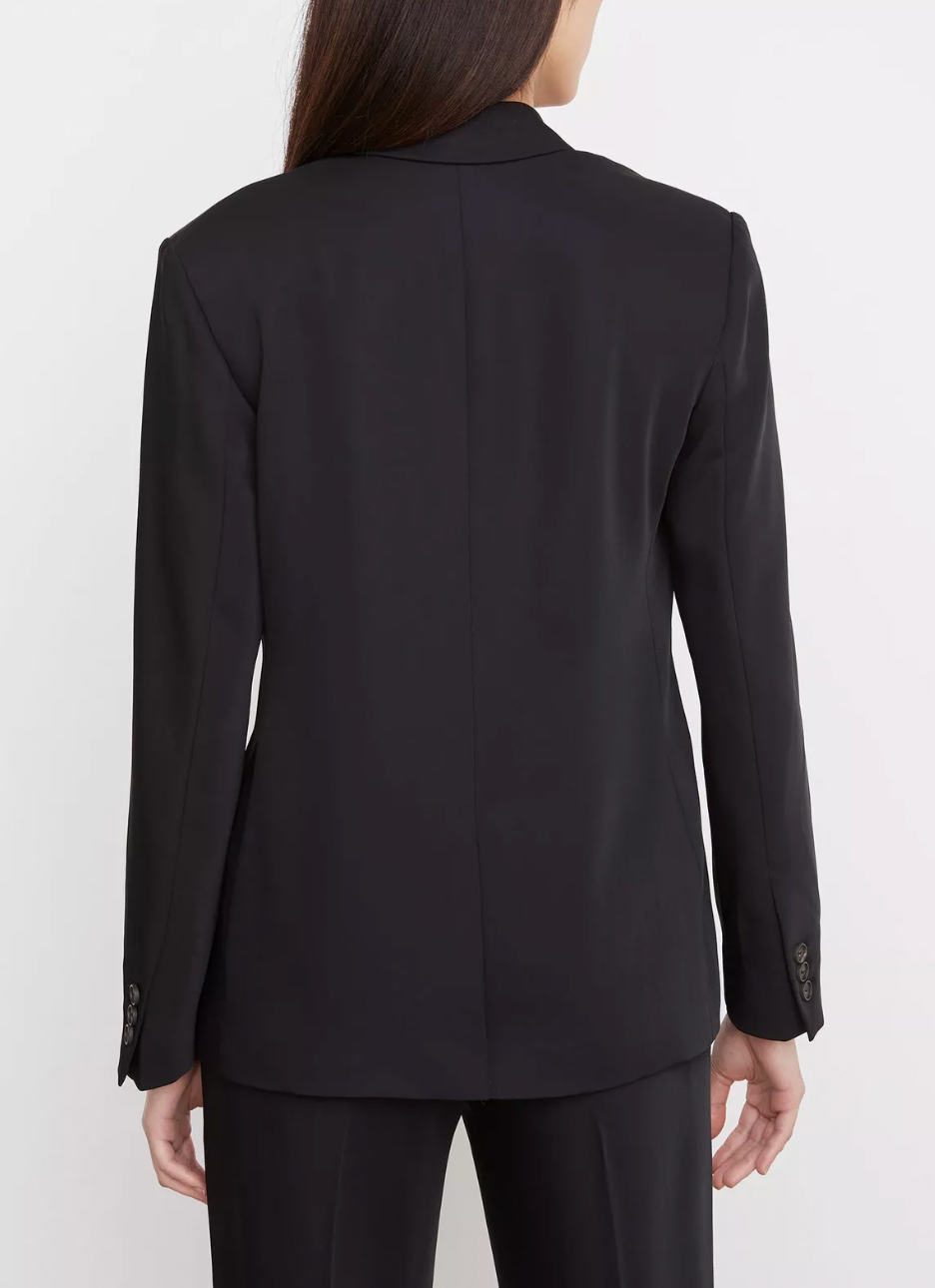 VINCE SOFT SUITING DOUBLE BREASTED BLAZER