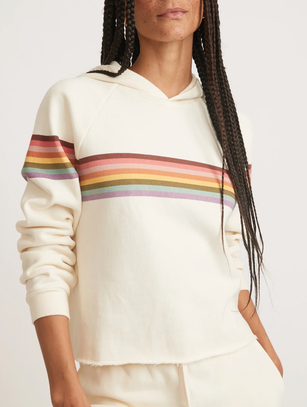 MARINE LAYER ANYTIME CROPPED HOODIE