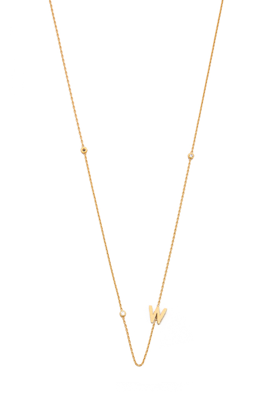 TAI INITIAL NECKLACE - W