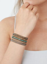 Load image into Gallery viewer, CHAN LUU BRONZE SHADE MIX WRAP BRACELET
